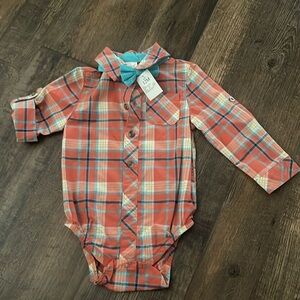 Plaid Baby Onesie